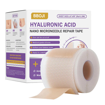 ✅Official Store |shinneey® Hyaluronic Acid Nano Microneedle Repair Tape🏥(Treatment of old and new scars, reduction of surgical scars, stretch marks, keloids, acne, burns, warts, dermatomes and varicose veins)